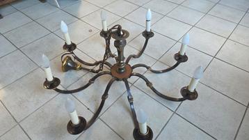 Vintage kroonluchter met 8 armen beschikbaar voor biedingen
