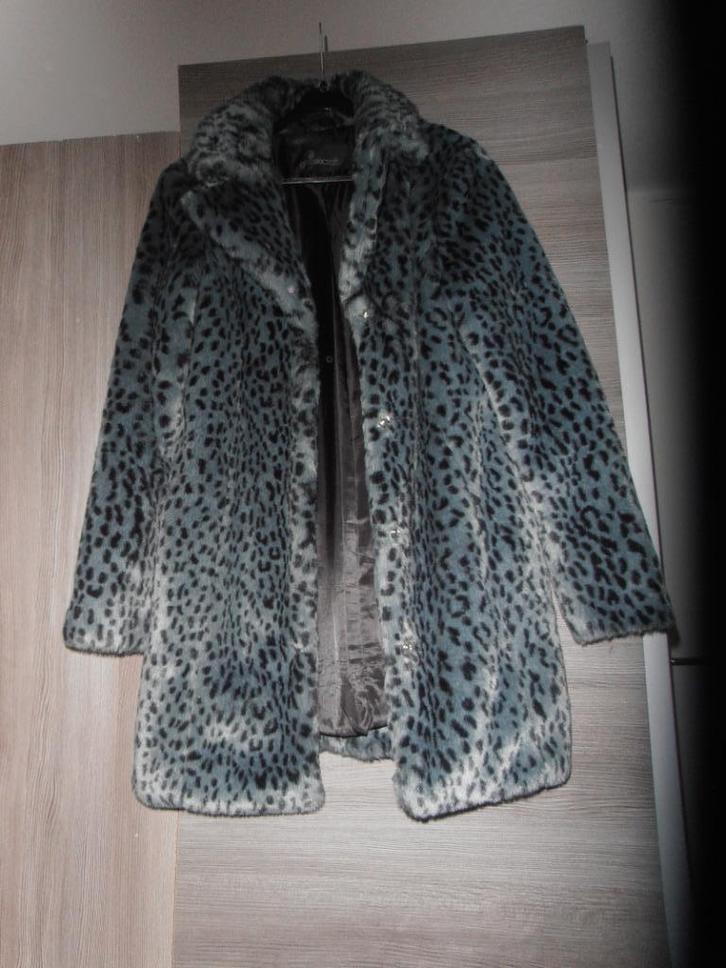 Goosecraft winterjas medium luipaard print blauw, Kleding | Dames, Jassen | Winter, Zo goed als nieuw, Maat 38/40 (M), Blauw, Ophalen of Verzenden