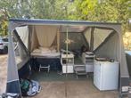 Vouwwagen Gerjak Targo, Caravans en Kamperen, Blauw, Tot en met 3, Aanwezig, Ophalen