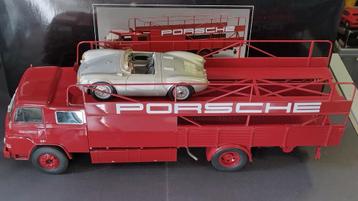 Man 635 renn transporter Porsche 1:18 Schuco Pro r Pol 