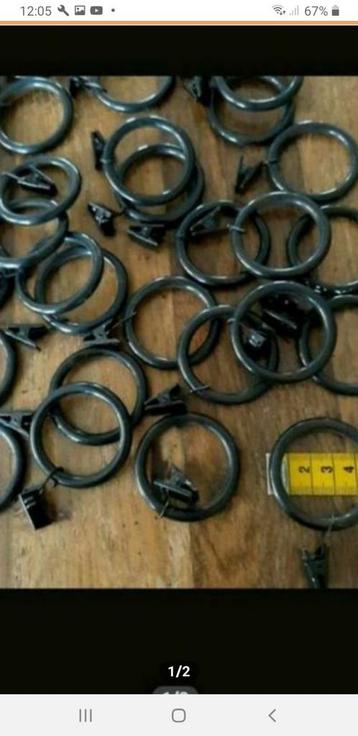 gordijnringen  met klemmetjes A beschikbaar voor biedingen