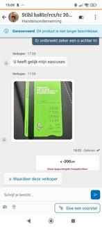 Stihl OPLICHTER, Ophalen, Benzine