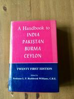 Handbook travellers  tot India. Pakistan. Burma. Ceylon., Ophalen of Verzenden, Azië, Reisgids of -boek