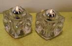 Peill & Putzler  Ice Cube 2 vintage glazen kubus lampen, Ophalen of Verzenden, Zo goed als nieuw, Glas, Vintage