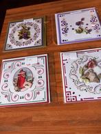 Setje van 10 geborduurde kerstkaarten, Hobby en Vrije tijd, Kaarten | Zelfgemaakt, Ophalen of Verzenden, Zo goed als nieuw, Kerst