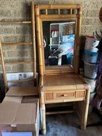 Rotan kaptafel, Huis en Inrichting, Ophalen, Zo goed als nieuw, Hout, Rotan