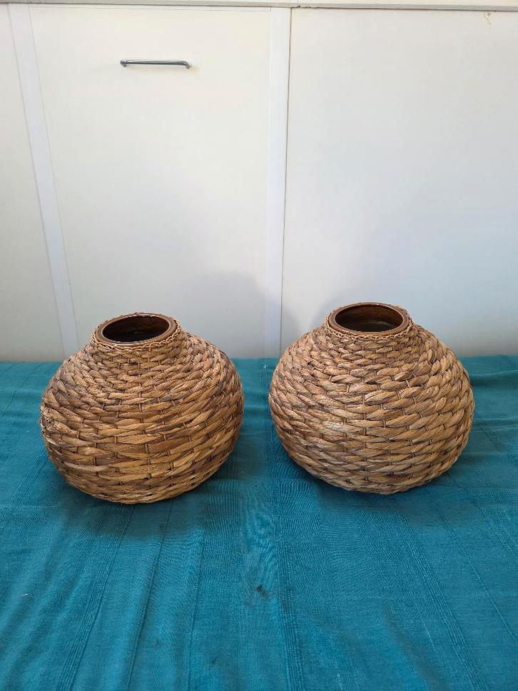 Bloempotten, Huis en Inrichting, Woonaccessoires | Vazen, Zo goed als nieuw, Overige kleuren, Minder dan 50 cm, Aardewerk of Porselein