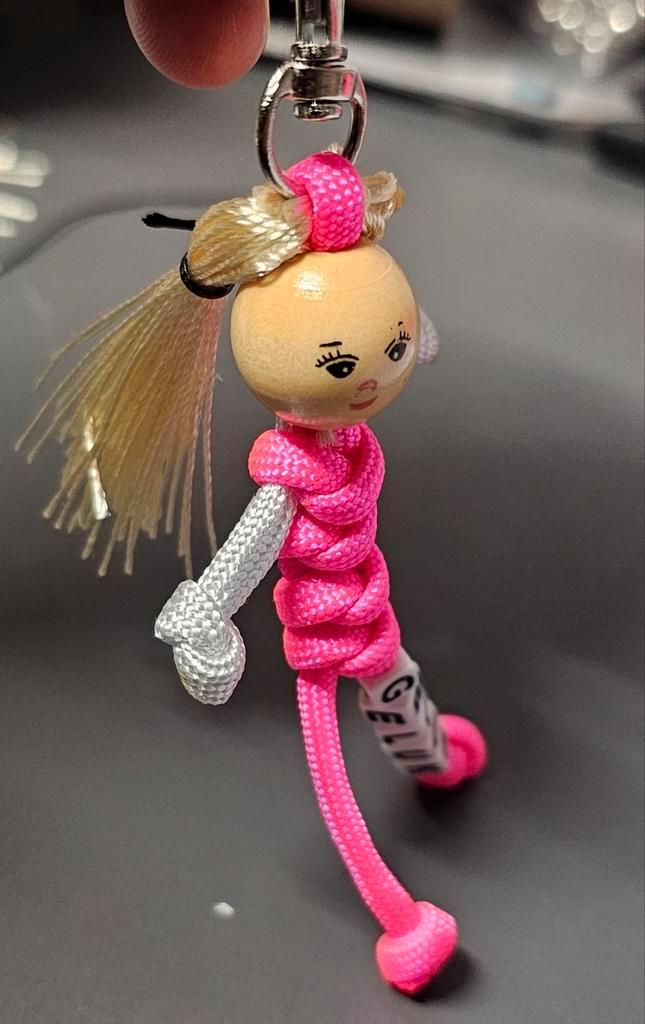 Gepersonaliseerde Paracord Gelukspoppetjes, Verzamelen, Sleutelhangers, Nieuw, Ophalen of Verzenden