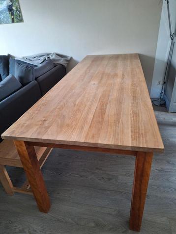 Eettafel teak 220 x 80 cm, 76 hoog beschikbaar voor biedingen