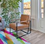 Fauteuil Lines - Leder Missouri (Cognac) - Piet Klerkx, Ophalen, Gebruikt, 50 tot 75 cm, Leer