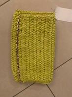 Nieuw lime riet handtas clutch, Ophalen of Verzenden, Nieuw, Handtas