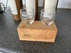 3 Bols Corenwijn kruiken 2 jaar gerijpt en blok met 2 glaasj, Ophalen, Nieuw, Borrel- of Shotglas