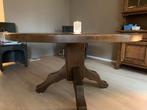 Massief Eiken Eettafel - Ovaal, 146x120cm, Antiek en Kunst, Ophalen