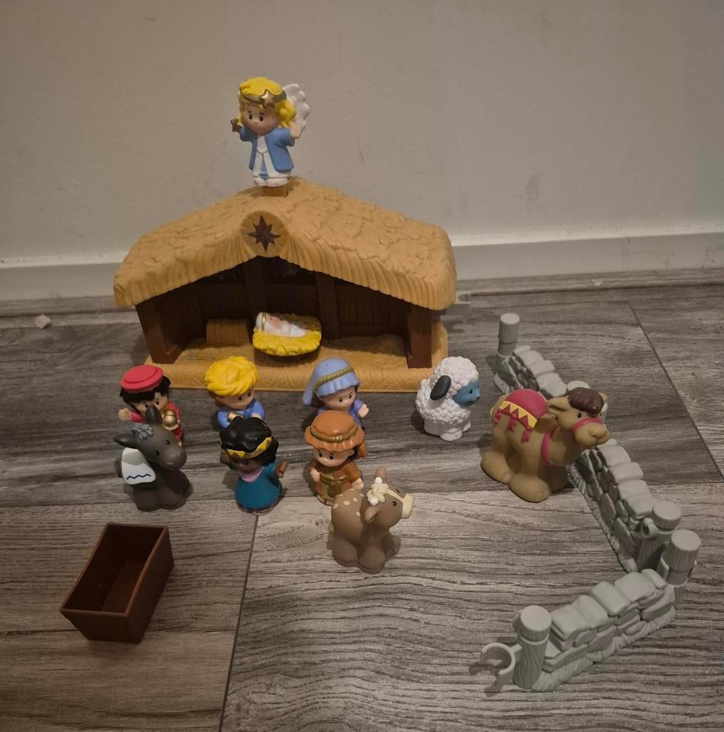 Fisher Price Kerststal - Compleet, Kinderen en Baby's, Speelgoed | Fisher-Price, Ophalen of Verzenden, Gebruikt, Speelset, Met licht