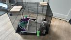 Hamsterkooi met accessoires, Dieren en Toebehoren, Knaagdieren en Konijnen | Hokken en Kooien, Kooi, Minder dan 75 cm, Zo goed als nieuw