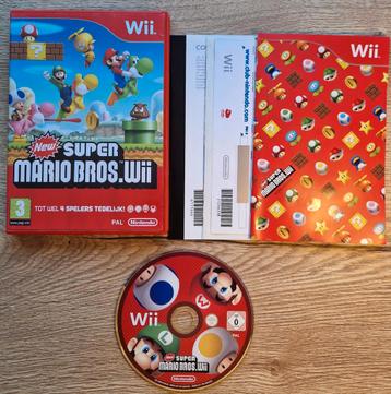 New super mario bros wii Nintendo wii compleet  beschikbaar voor biedingen