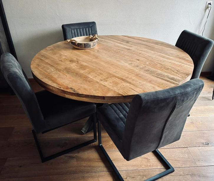 Mooie eethoek, Huis en Inrichting, Complete eetkamers, Zo goed als nieuw, 4 tot 6 stoelen, Ophalen