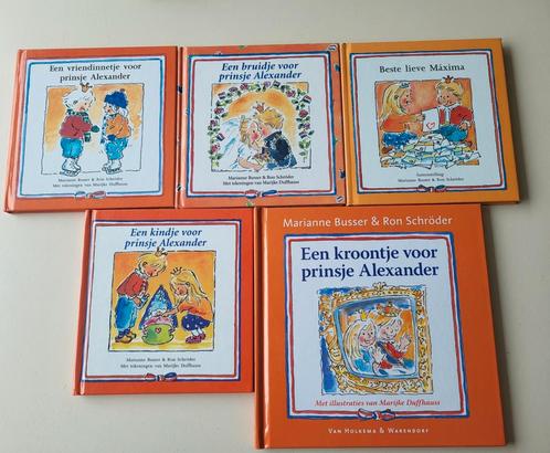 5 delig kinderboekenserie over Willem-Alexander en Maxima, Verzamelen, Koninklijk Huis en Royalty, Zo goed als nieuw, Tijdschrift of Boek