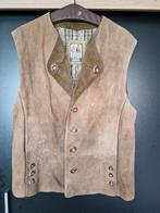 Meindl Leren Gilet - Oktoberfest, Trachtenmode, Vintage, Maat 52/54 (L), Bruin, Ophalen of Verzenden, Gedragen