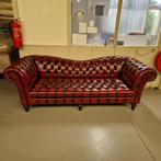 Chesterfield Bank 3,5-zits – Butterfly Antiek Rood, Antiek en Kunst, Antiek | Meubels | Stoelen en Banken, Ophalen