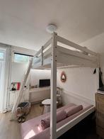 Hoogslaper wit ikea, Huis en Inrichting, Slaapkamer | Stapelbedden en Hoogslapers, Gebruikt, Hoogslaper, 160 tot 180 cm, Twijfelaar