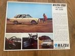 Mazda 1200 4 deuren de luxe sheet autofolder, Ophalen of Verzenden, Gelezen, Mazda