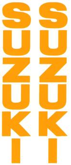 Suzuki verticaal sticker set #20, Motoren, Accessoires | Stickers, Verzenden