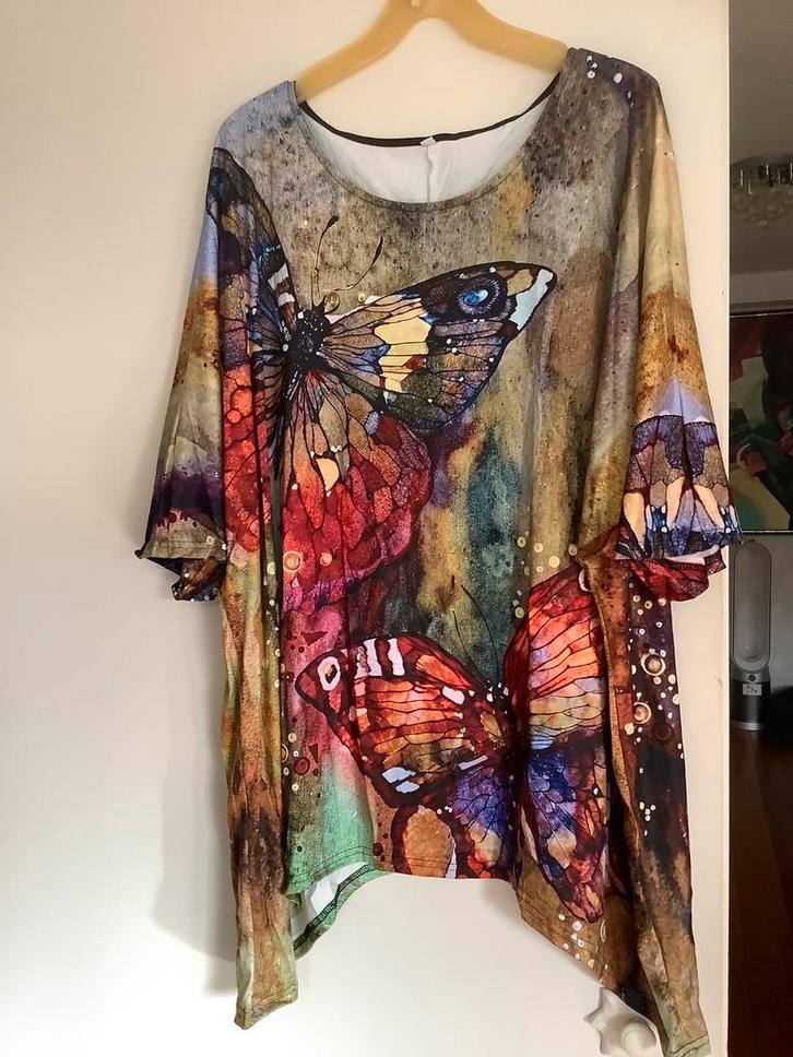 Prachtige nieuw shirt tuniek topje MT. 2XL 3XL 4 XL 5 XL, Kleding | Dames, Grote Maten, Nieuw, Shirt of Top, Overige kleuren, Verzenden