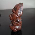 Steen inca / maya beeldje. Rode Obsidian, Antiek en Kunst, Ophalen of Verzenden