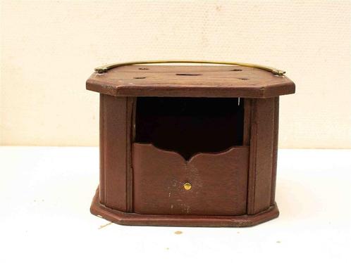 Houten voetenstoof 38671, Huis en Inrichting, Banken | Voetenbanken en Poefen, Gebruikt, Minder dan 50 cm, Rond, Ophalen of Verzenden