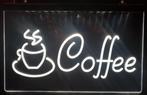 Coffee wit led reclame ledlamp wanddecoratie lamp deco