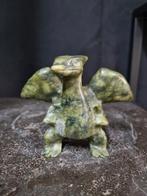 Staande Draak van jade, serpentijn, Verzamelen, Mineralen en Fossielen, Ophalen of Verzenden, Mineraal