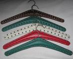Kleerhangers Skai Met Studs 5 Stuks Vintage 1950-1970, Ophalen, Huis en Inrichting