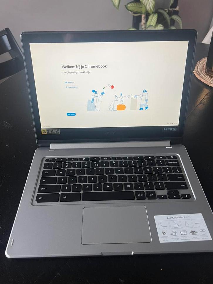 Acer Chromebook R13 flipbook, Computers en Software, Chromebooks, Zo goed als nieuw, 13 inch, 4 GB of minder, 64 GB, Qwerty, Touchscreen