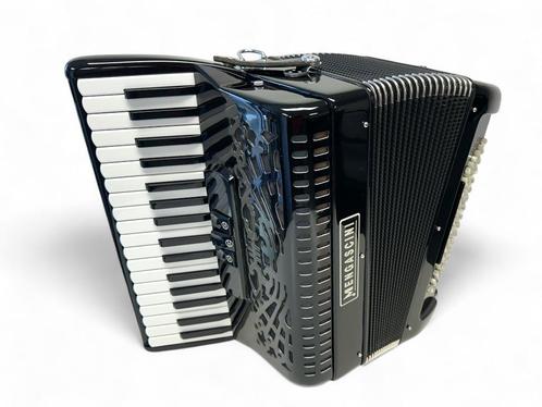 licht Mengascini accordeon met Convertor + garantie, Muziek en Instrumenten, Accordeons, Zo goed als nieuw, Toetsaccordeon, 72-bas