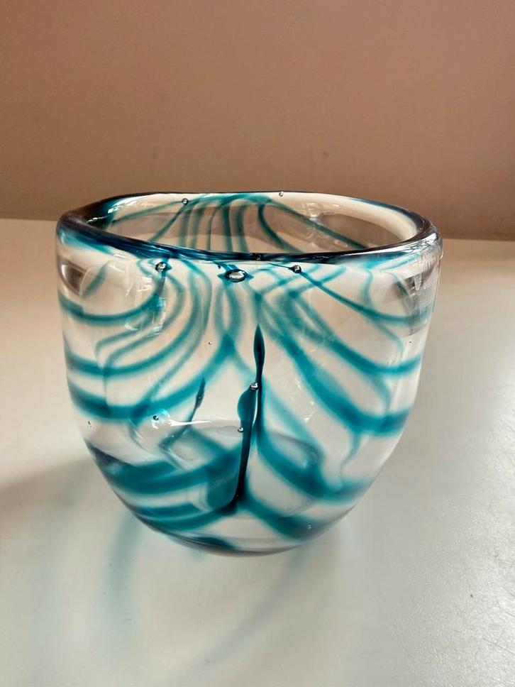 Prachtige Unica Leerdam glas, Michelle Veldman, Antiek en Kunst, Kunst | Designobjecten, Ophalen of Verzenden