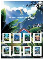 Jaar 2025 Collector 8 timbres L'île de la Réunion par Clavé., Ophalen of Verzenden, Postfris