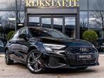 Audi A3 Sportback 45 TFSI e S-Line|CARPLAY|ACC|MATRIX|18'', Gebruikt, 4 cilinders, Leder en Stof, Zwart