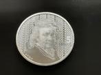 Zilveren 5 euromunt Rembrandt 1606-2006, Zilver, Euro's, Koningin Beatrix, Verzenden