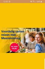 NS Meereisretour, Meereiskaartje, Dagretour, Treinkaartje., Tickets en Kaartjes, Trein, Bus en Vliegtuig, Eén persoon, Trein, Algemeen kaartje