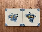 Schitterende Delfts Blauwe Tegels - Fruitmand, Antiek en Kunst, Ophalen of Verzenden