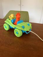 Greentoys Trekauto bewegende giraf en aap gerecycled plastic, Kinderen en Baby's, Speelgoed | Houten speelgoed, Ophalen of Verzenden
