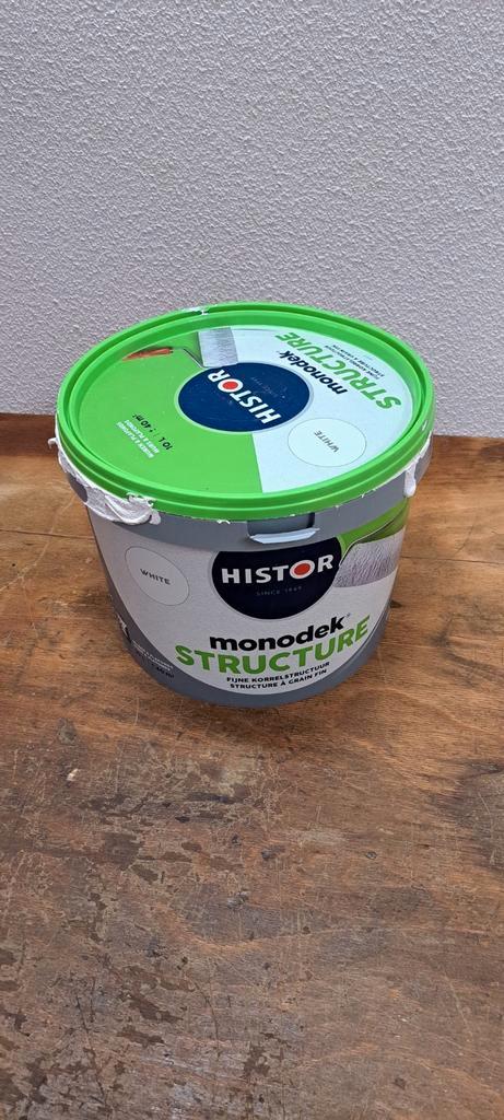 Histor Monodek Structure, Doe-het-zelf en Verbouw, Verf, Beits en Lak, Zo goed als nieuw, Verf, Minder dan 5 liter, Wit, Ophalen