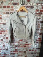 Cigno Nero off white kort leren jasje xs 34, Wit, Zo goed als nieuw, Maat 34 (XS) of kleiner, Cigno Nero