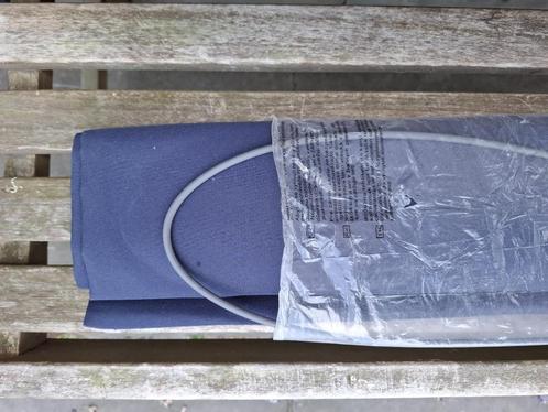 Zonnescherm, klemsysteem, donker blauw, 350 x 120, nieuw, Tuin en Terras, Zonneschermen, Nieuw, Knikarmscherm, Minder dan 150 cm
