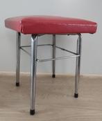 Rood krukje met skai bekleding vintage, Ophalen of Verzenden, Gebruikt, Staal