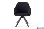 6x Draaibare design stoel Arco Ease antraciet, Vijf, Zes of meer stoelen, Zo goed als nieuw, Hout, Ophalen