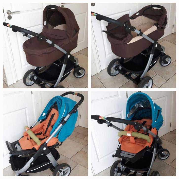 Teutonia cosmo kinderwagen, Kinderen en Baby's, Kinderwagens en Combinaties, Gebruikt, Kinderwagen, Overige merken, Luchtbanden