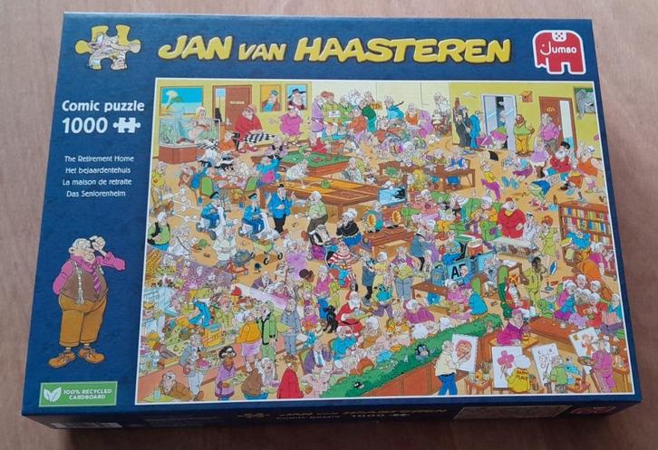 Jan van Haasteren: Bejaardentehuis (1.000 stukjes), Hobby en Vrije tijd, Denksport en Puzzels, Gebruikt, Legpuzzel, 500 t/m 1500 stukjes