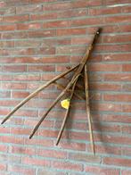 Oude Houten Sier Hooivork Decoratie Landelijk Rustiek Uniek, Antiek en Kunst, Ophalen of Verzenden